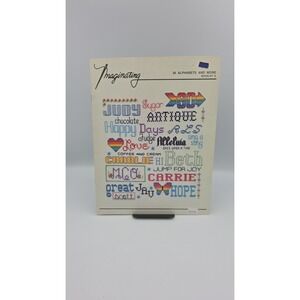 Imaginating 26 Alphabets And More, Booklet #8, Cross Stitch Pattern